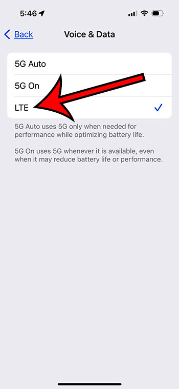 how to turn off 5G on iPhone
