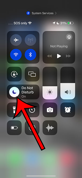 how to turn off do not disturb on iPhone